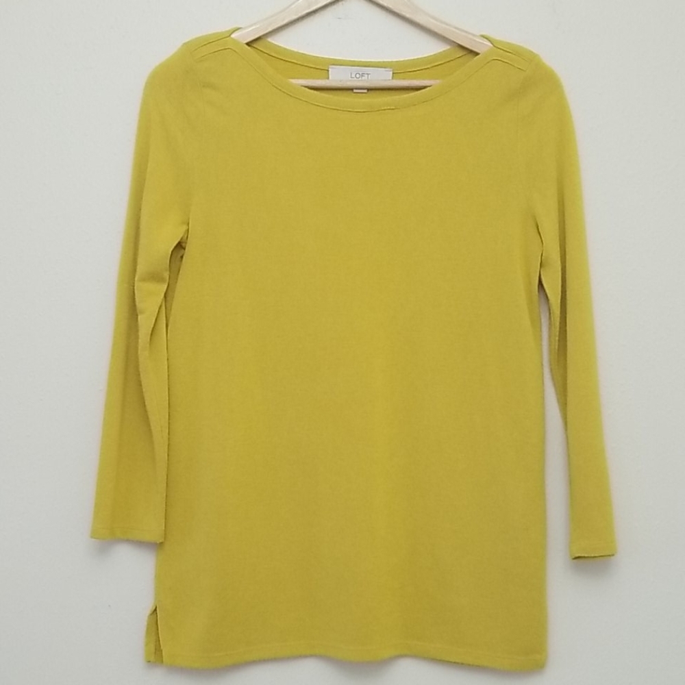 Ann Taylor Loft 3/4 Sleeve Top Small